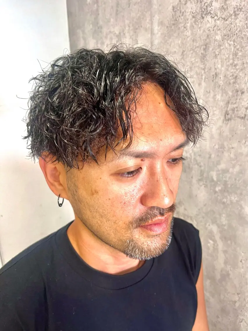 ロング パーマ メンズ 【メンズ特化美容師 】👑Yoshiyaのヘアスタイル