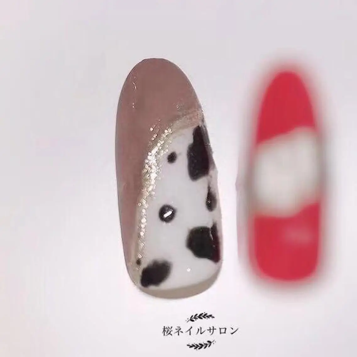 ネイル 春ネイル MoonNail ユリ🌸のネイルデザイン