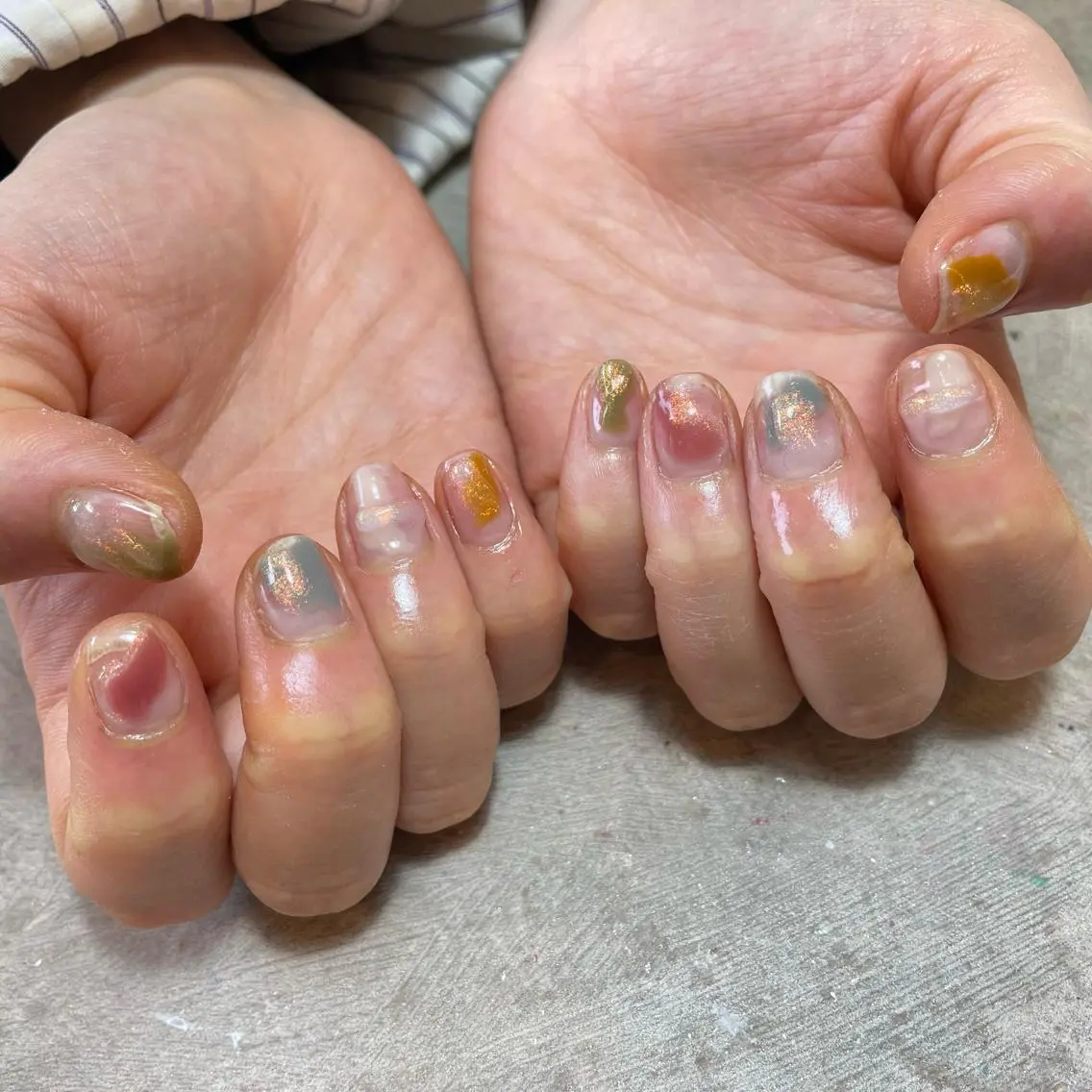 ネイル アートネイル クリアネイル ぷっくりネイル ハンドネイル bylaki_ haruka(K)のネイルデザイン