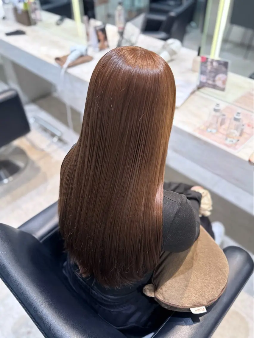 ロング カラー カット ヘアカラー トリートメント 艶カラー/縮毛矯正/ アレンジ/akaneのヘアスタイル