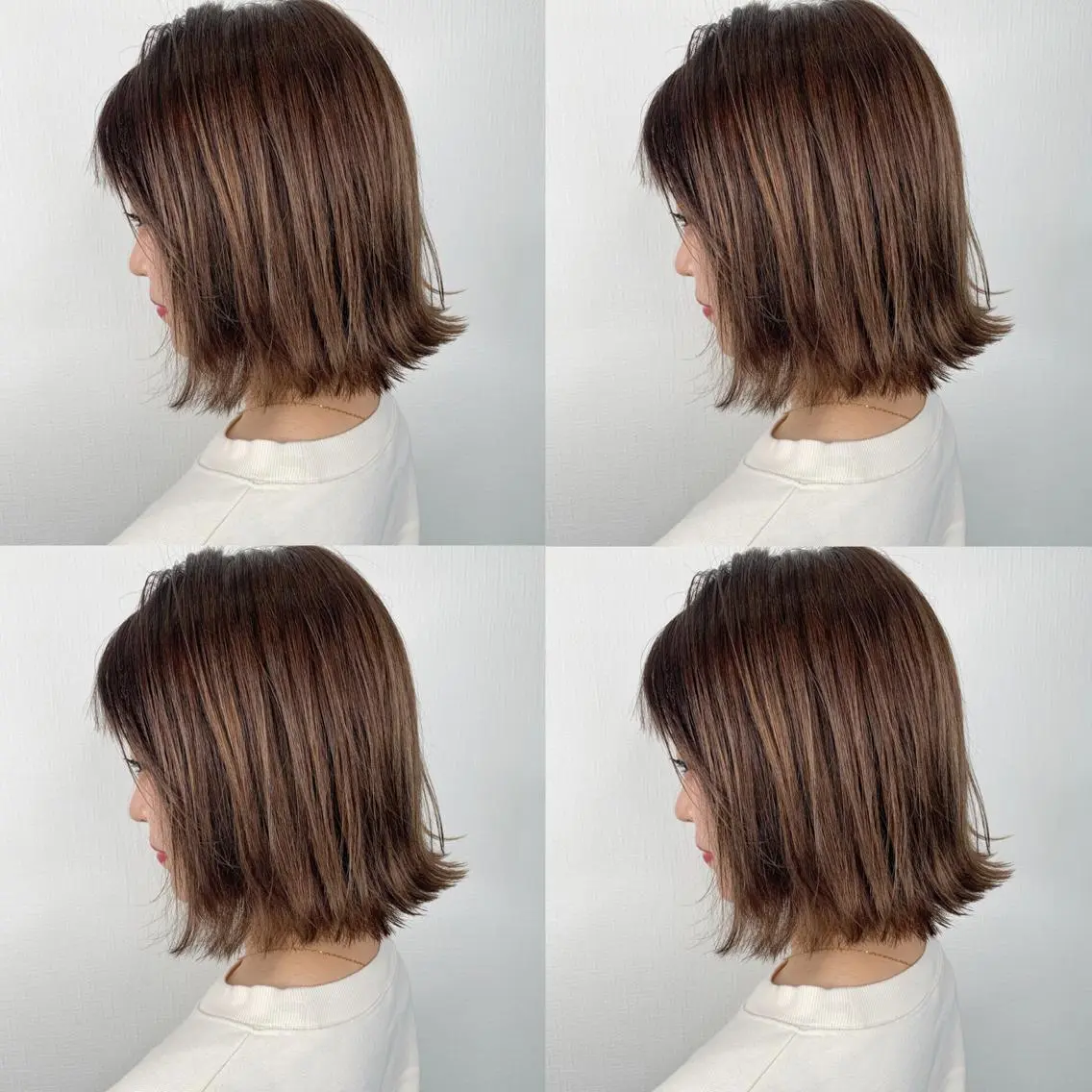 ショート カラー ショートボブ ブラウンカラー ナチュラルブラウン ボブ ショートヘア カット ヘアカラー 袴田 伊代のヘアスタイル