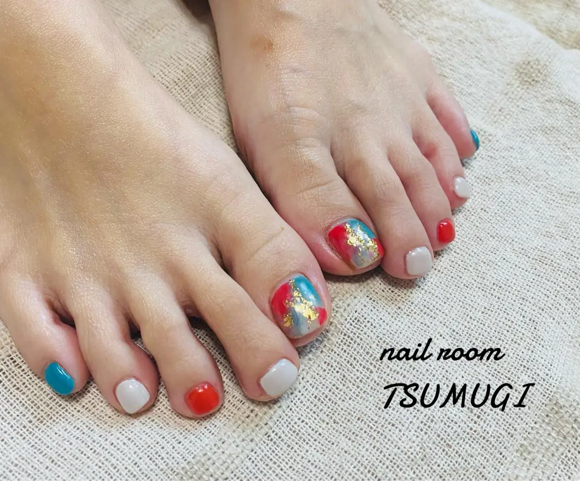 ネイル フットネイル nailroom TSUMUGIのネイルデザイン