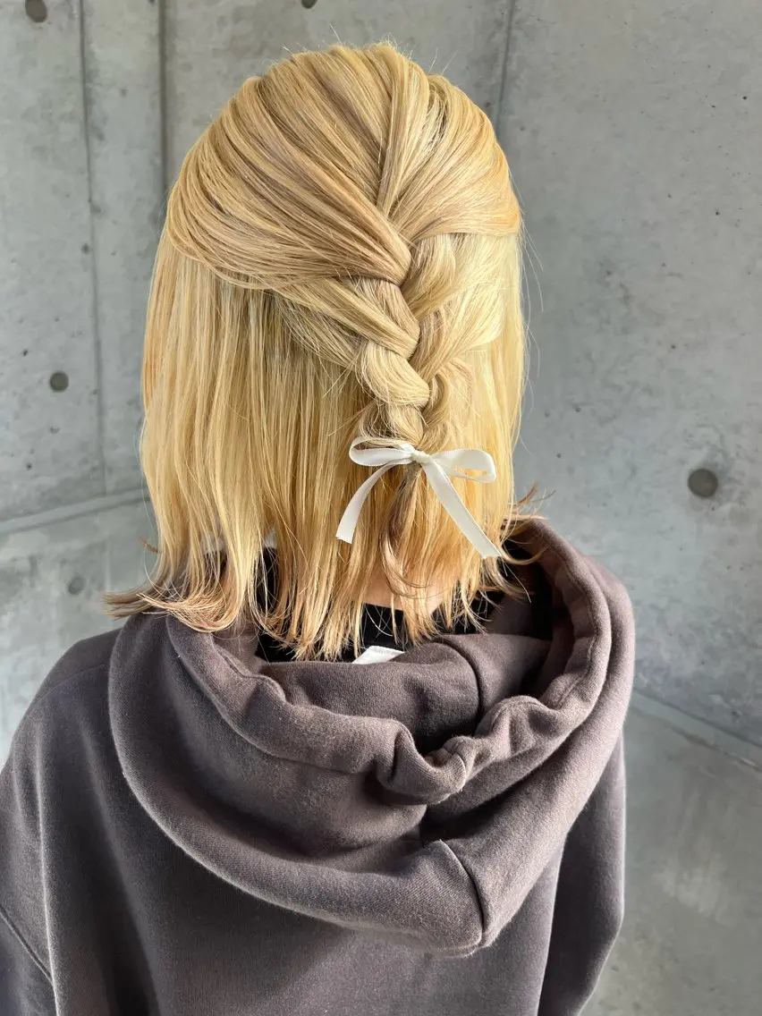 ミディアム ユカ yのヘアスタイル