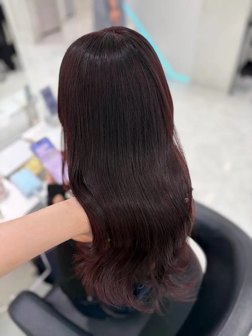 ロング カラー ヘアアレンジ ヘアカラー トリートメント ヘッドスパ 💓色落ちまで綺麗な 垢抜けカラー💓のヘアスタイル