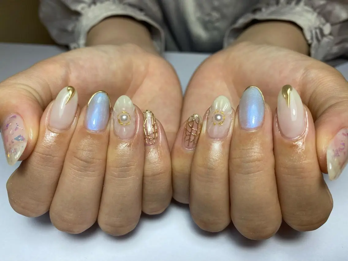 セミロング shandy nailのネイルデザイン