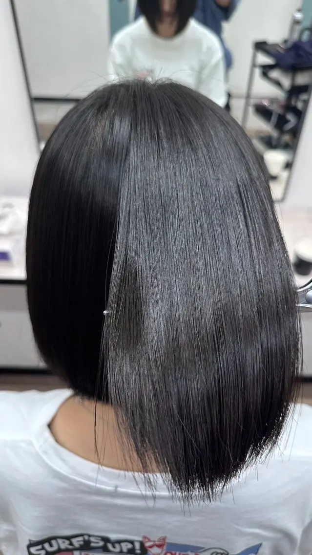 ミディアム 縮毛矯正 満足度No.1🐥❕ 平島 凪紗のヘアスタイル