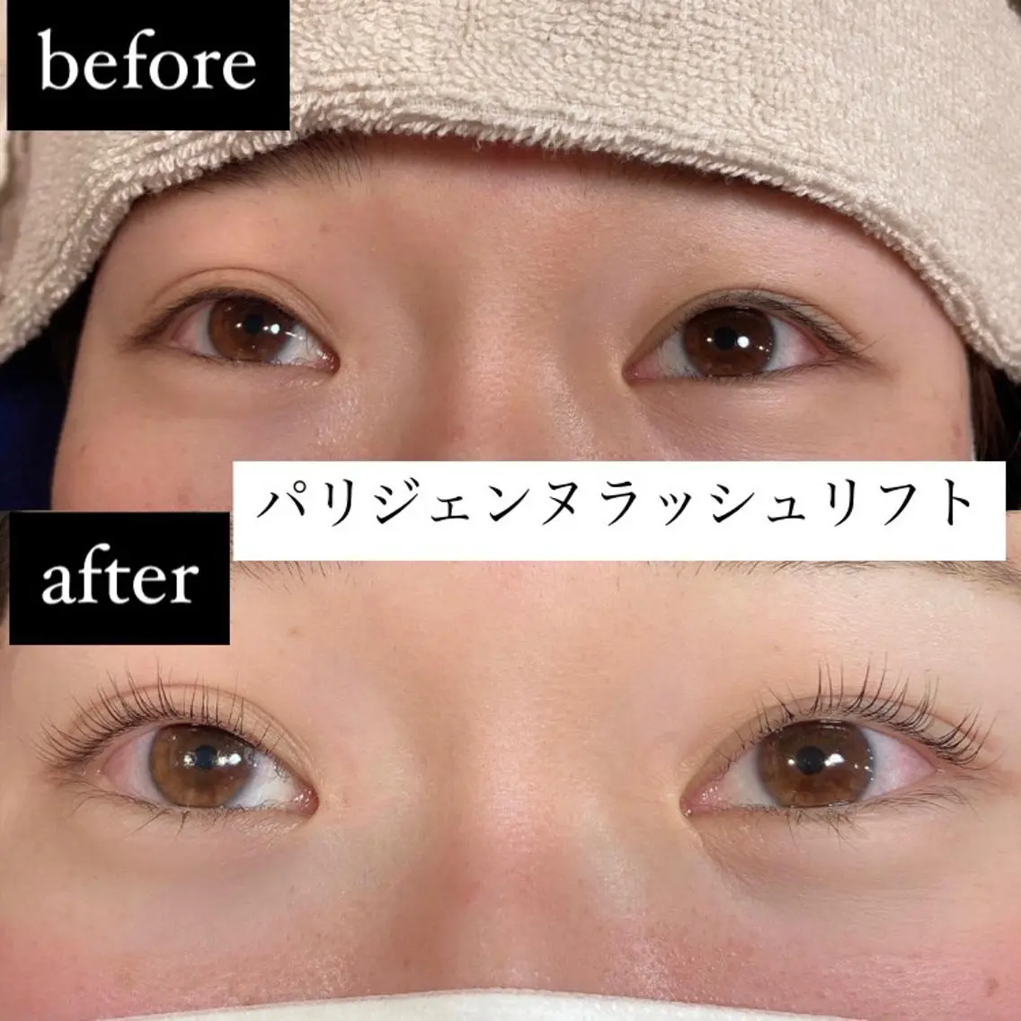 マツエク・マツパ パリジェンヌラッシュリフト 一重×まつ毛パーマ MARIET TERESIA渋谷のマツエク・マツパデザイン