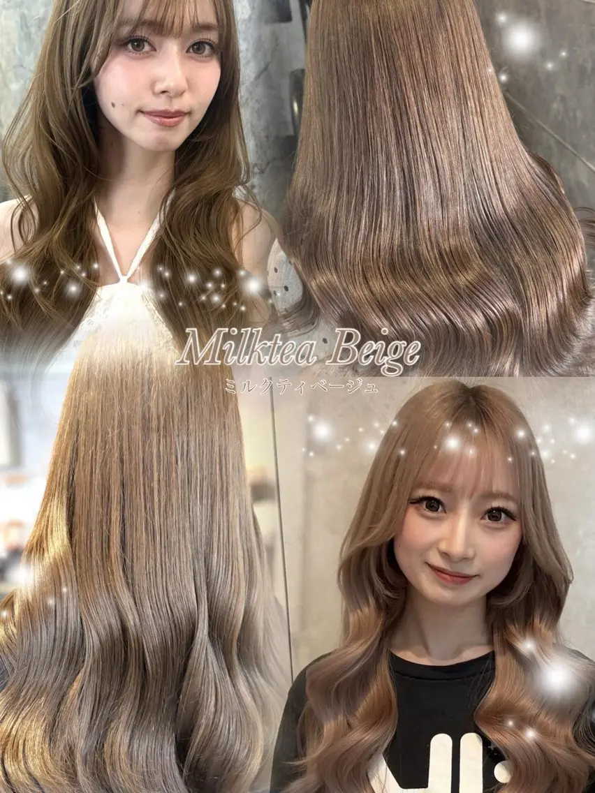 ロング カラー ブリーチ ヘアカラー トリートメント 🩶ブリーチ／カット ／大宮／あやね⛓🩶のヘアスタイル