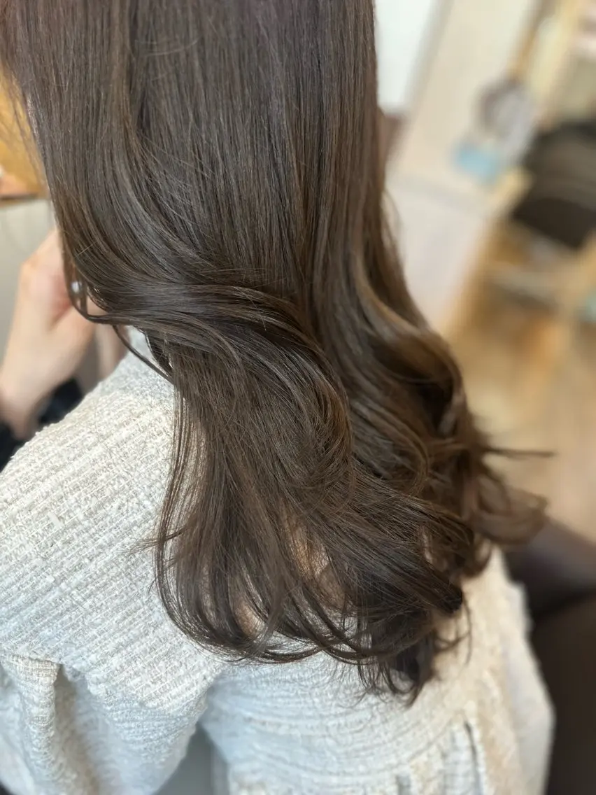 セミロング カット ヘアカラー トリートメント 透明感韓国ヘア♡ みつきのヘアスタイル