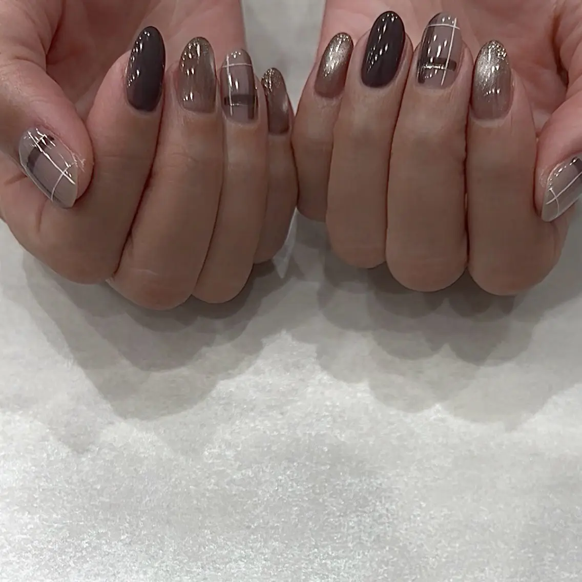 ネイル マグネットネイル 冬ネイル ハンドネイル K. nailのネイルデザイン
