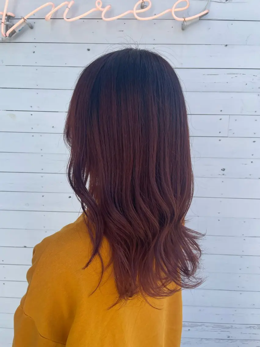 カラー ダブルカラー グラデーションカラー オレンジ ✨大倉 舞【モデル募集】✨のヘアスタイル