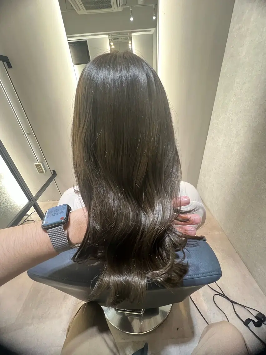 セミロング 髪質改善 トリートメント 💎ReFaで作る 髪質改善💎のヘアスタイル