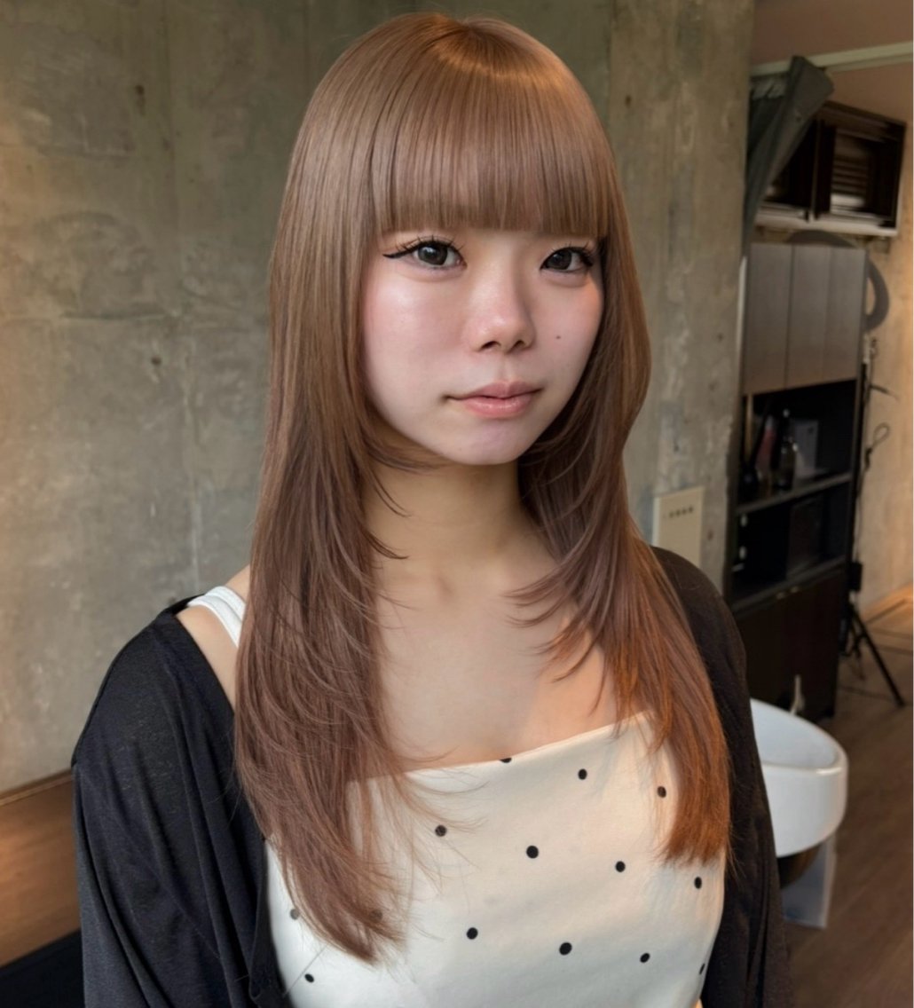ロング カット ヘアカラー トリートメント Cocona🦤 ハイトーン/レイヤーのヘアスタイル