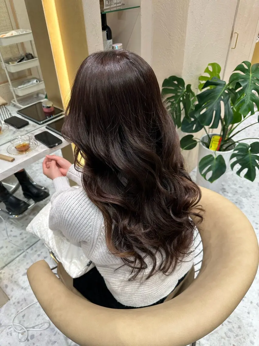 ロング カラー カット ヘアカラー トリートメント 酒井 里穂のヘアスタイル