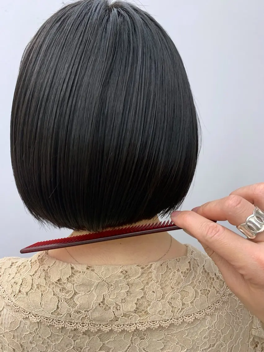 ショート カラー ボブ 縮毛矯正×髪質改善 店長　DAITOのヘアスタイル
