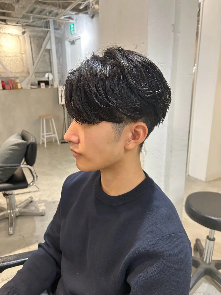 パーマ メンズ カット メンズ清潔感のプロ 💈メンズパーマ藤田のヘアスタイル