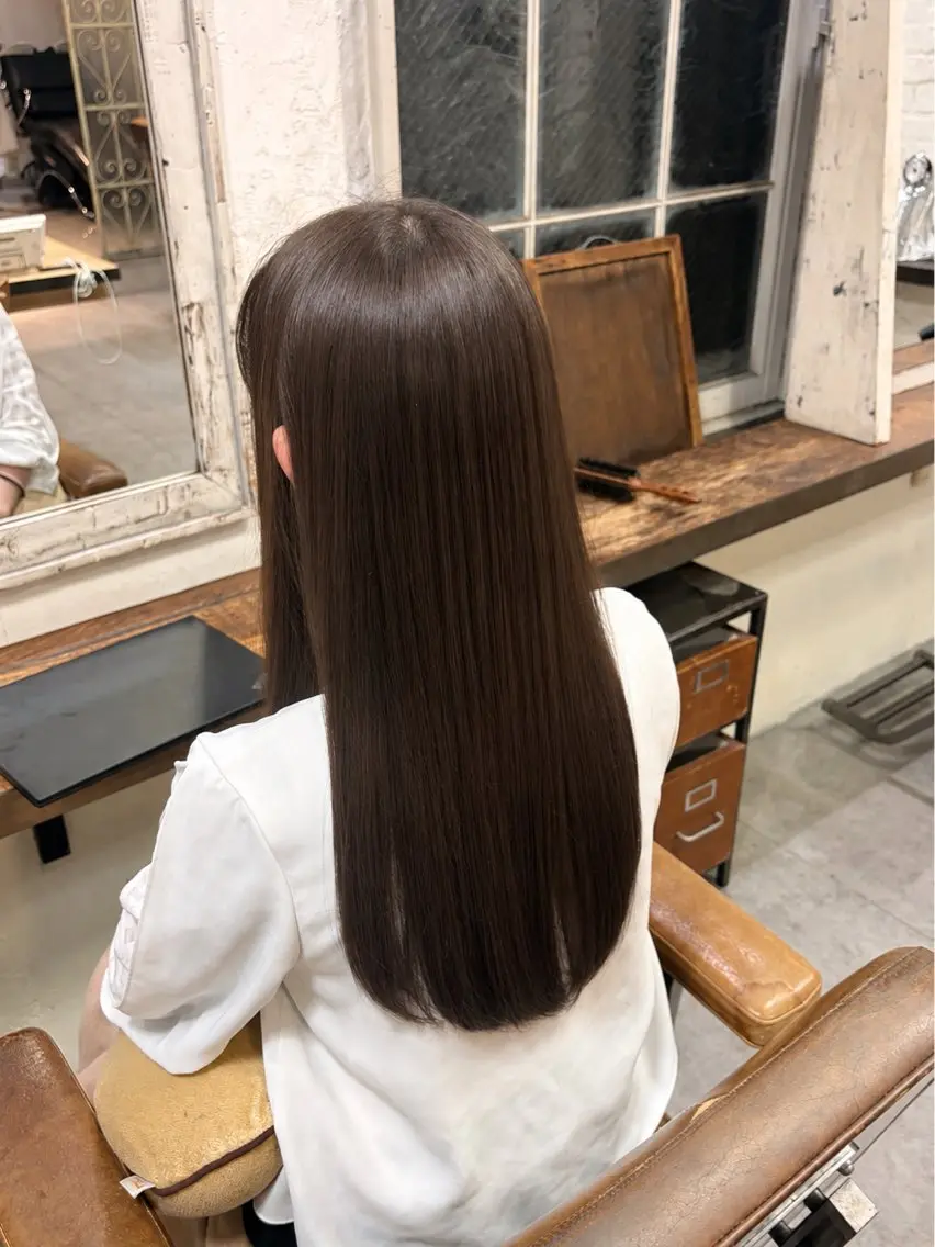 ロング 大関   愛覇 うるつや✩暖色カラーのヘアスタイル