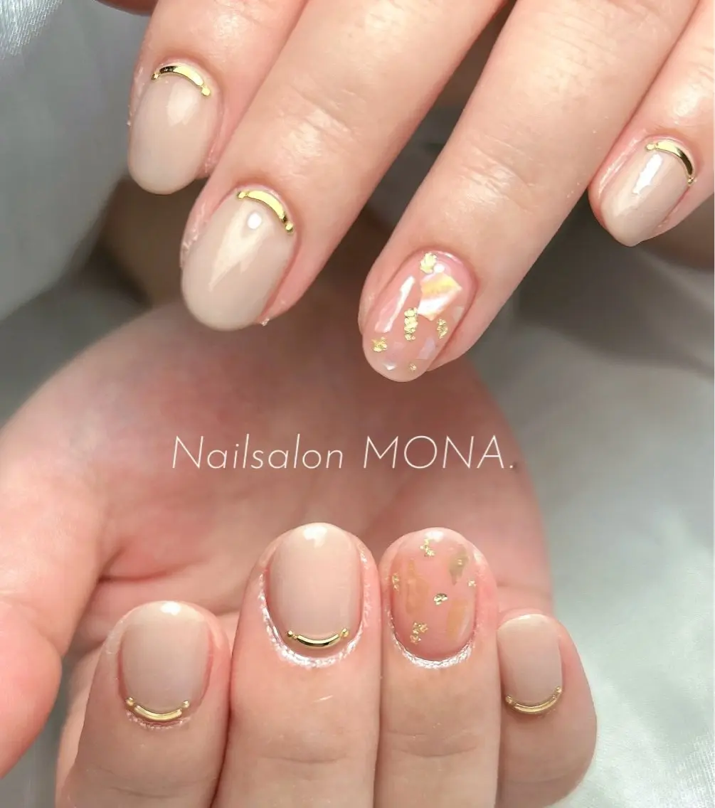 ネイル ピンク シンプルネイル ハンドネイル Nailsalon MONA.のネイルデザイン