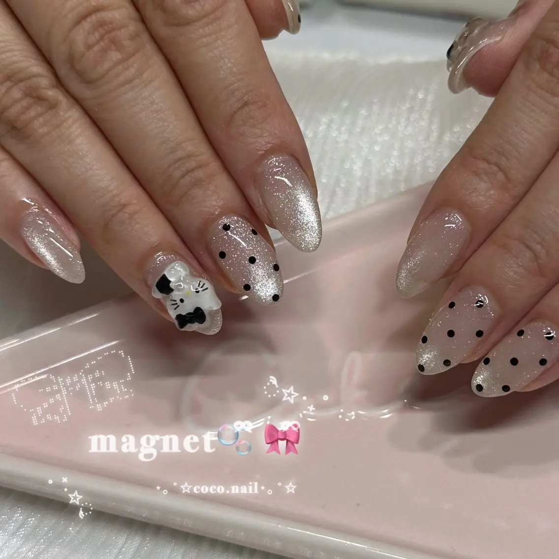 ネイル ハンドネイル フットネイル lili.nail y2k/長さ出しのネイルデザイン