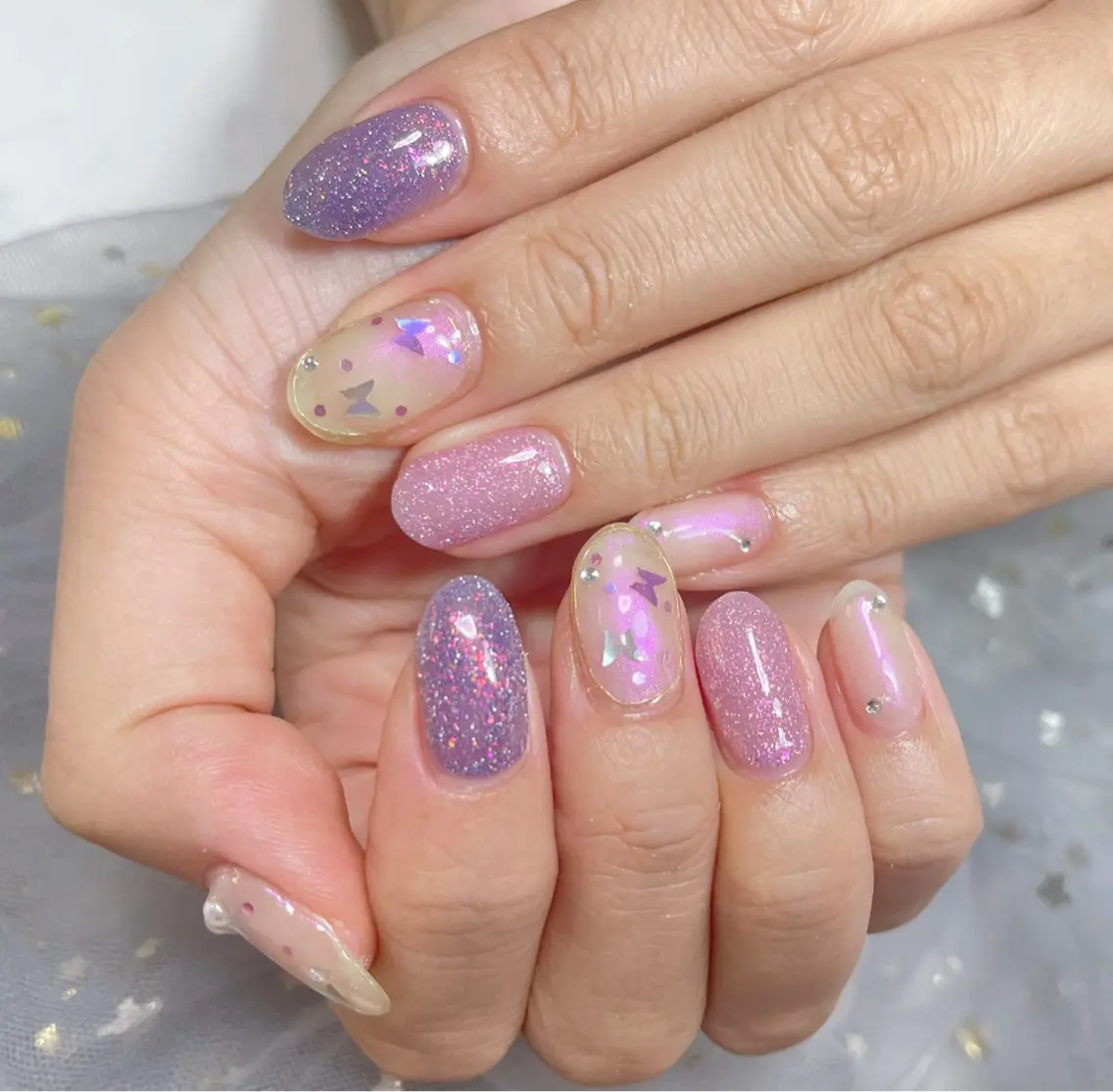 ネイル 🎀ネイルサロン エクラYUI🎀のネイルデザイン