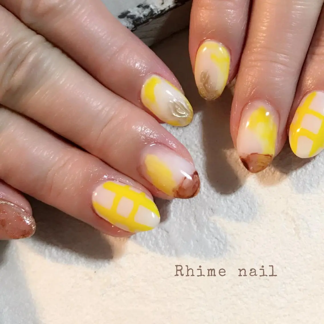 ネイル フラワーネイル ジェルネイル パラジェル シンプルネイル バレンタイン Rhime nail ライムネイルのネイルデザイン