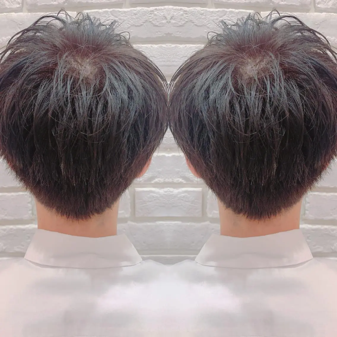 ショート カラー メンズ カット 店長✨レイヤー✖️ 髪質改善✖️韓国ヘアのヘアスタイル
