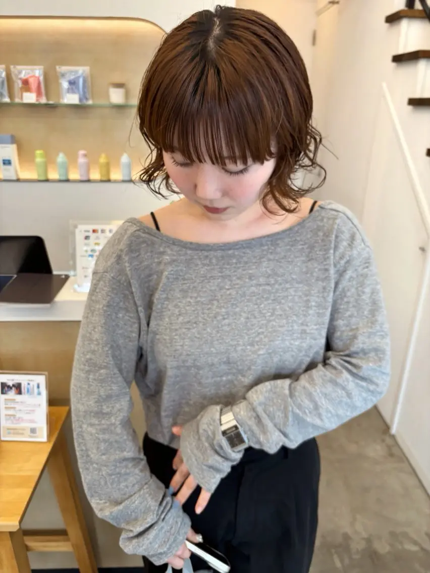 ショート ボブ 蛭町 遥香のヘアスタイル