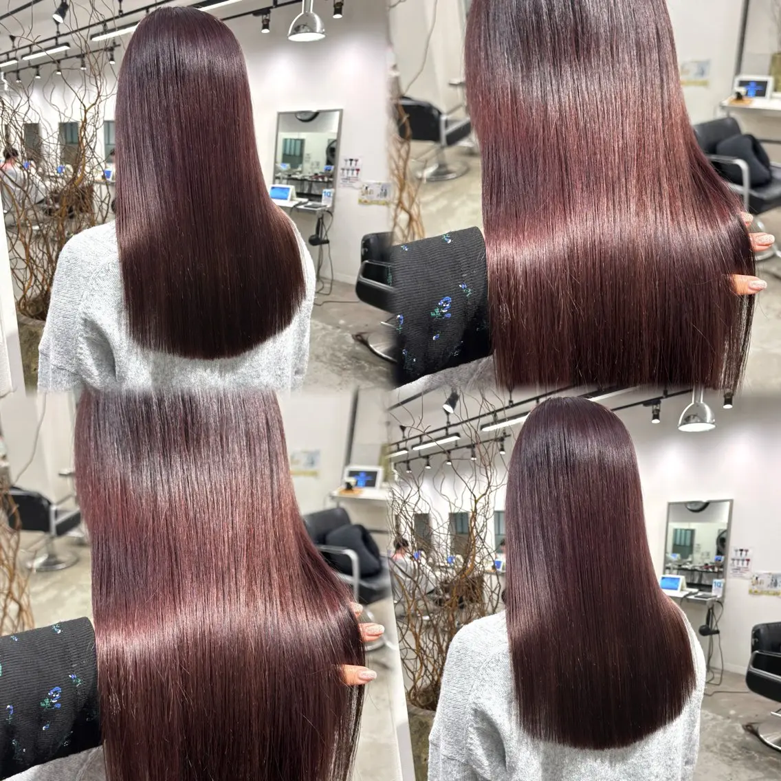 セミロング カラー カット ヘアカラー トリートメント 髪質改善ストレート /暖色カラー🎀🪞のヘアスタイル