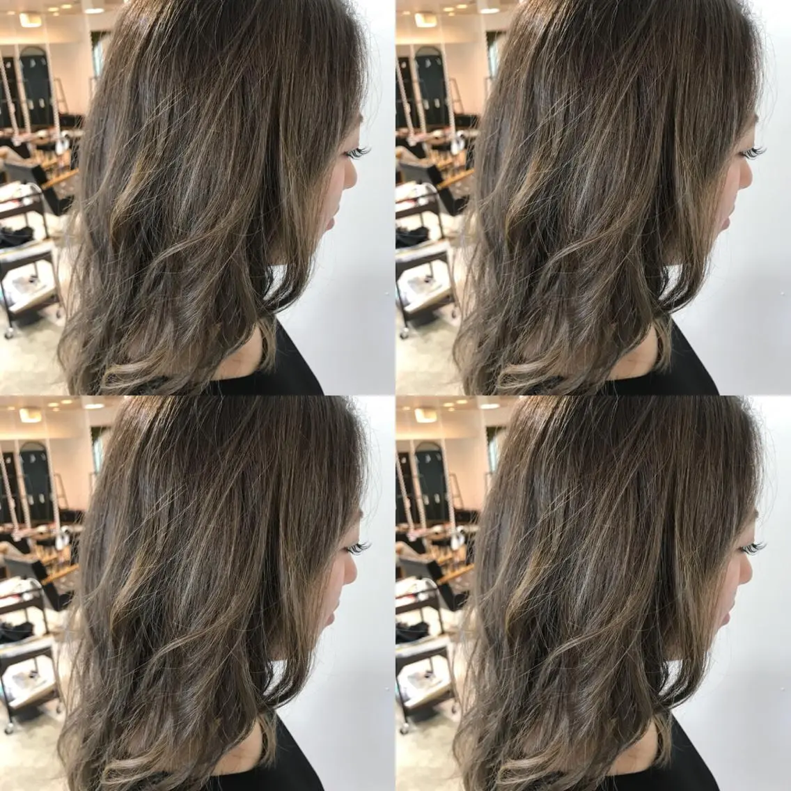 ミディアム カラー アディクシーカラー イルミナカラー ブリーチ特化 梅田本多翔のヘアスタイル