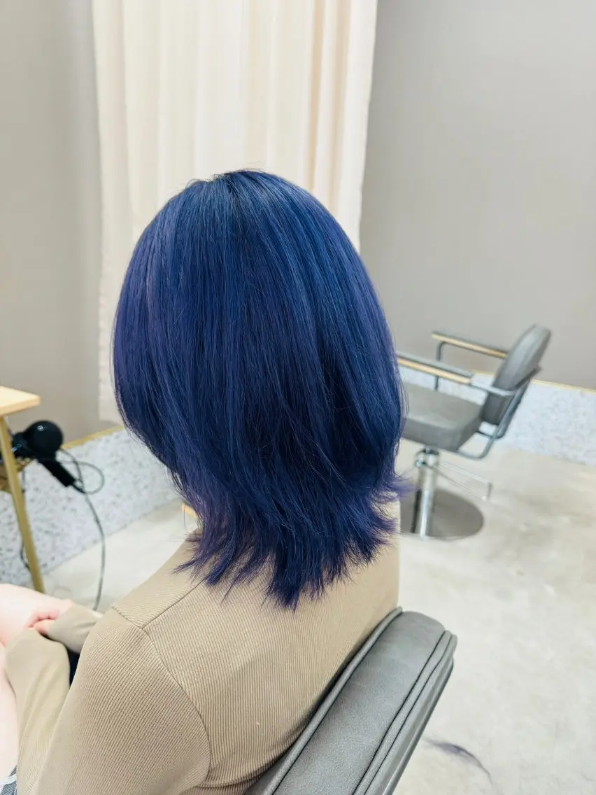 ミディアム カット ヘアカラー トリートメント 艶髪カラー😊 西久保光✂️のヘアスタイル