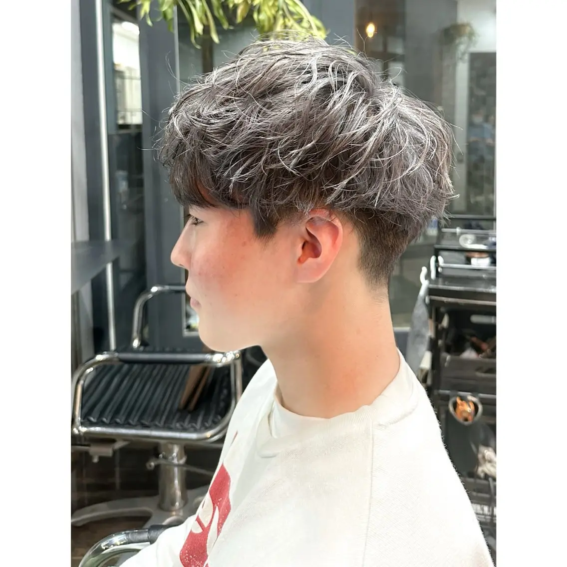 🔴【ミニモ学割】メンズカット＋カラー+炭酸スパor眉カットの写真