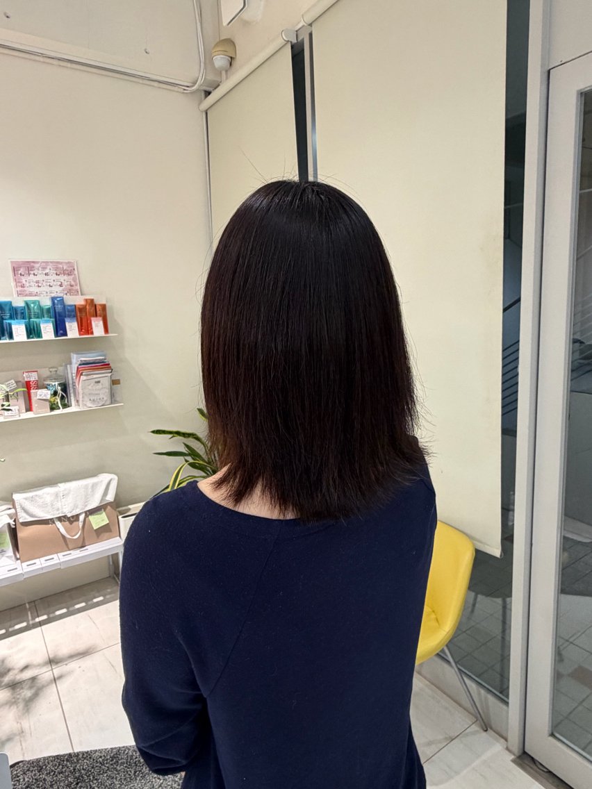 ミディアム カラー ヘアカラー 黒川 恵莉のヘアスタイル