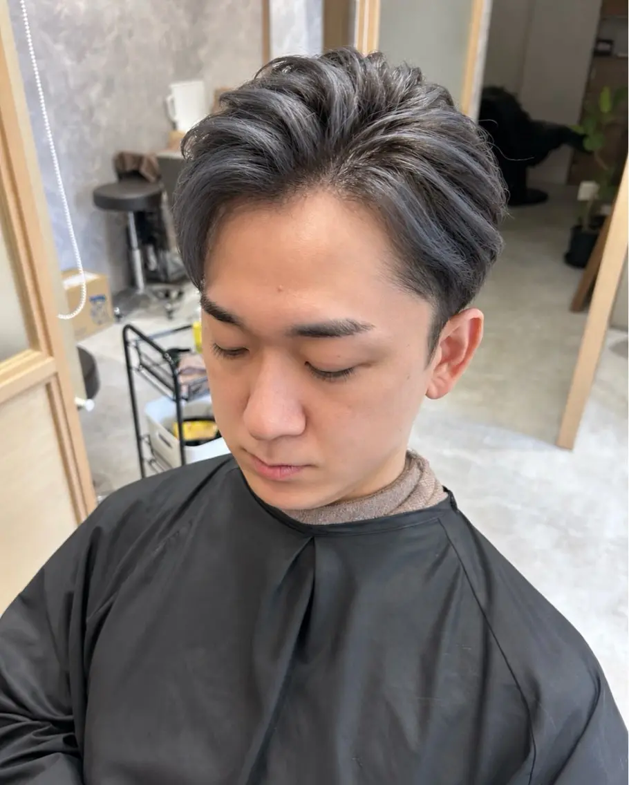 ショート メンズ 髪質改善 ショートヘア カット ヘアカラー 久木原 ゆりのヘアスタイル