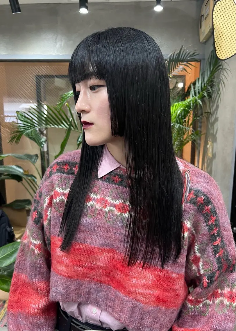 似合わせカット+髪質改善ストレート+質感アップトリートメントの写真
