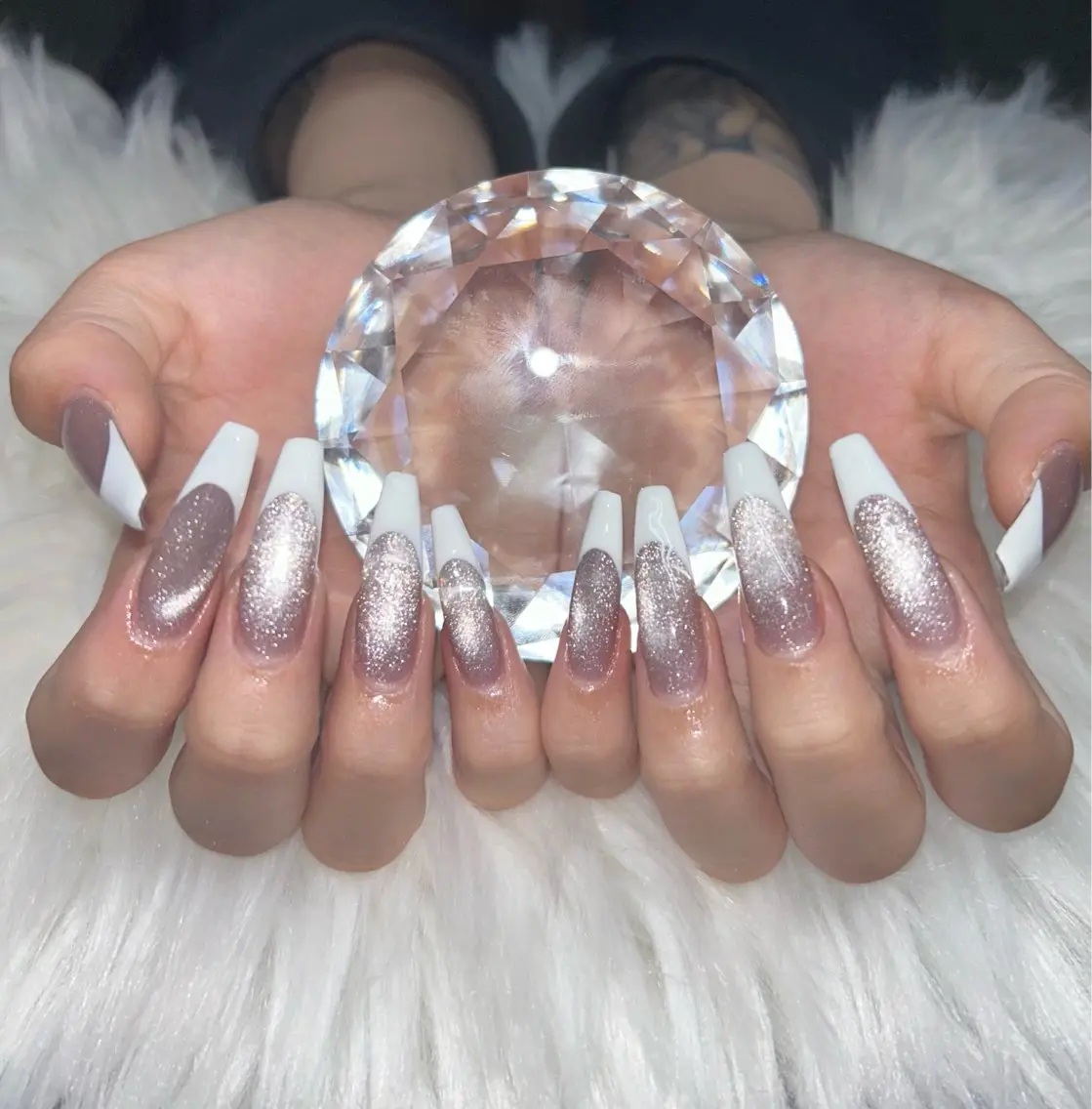 ネイル アートネイル オーロラネイル チークネイル 長さ出し フットネイル Chan nailsのネイルデザイン