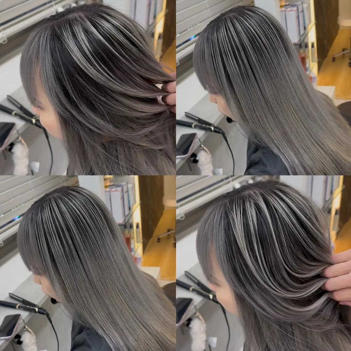 セミロング ハイトーンカラー/ ハイライトJUNKIのヘアスタイル