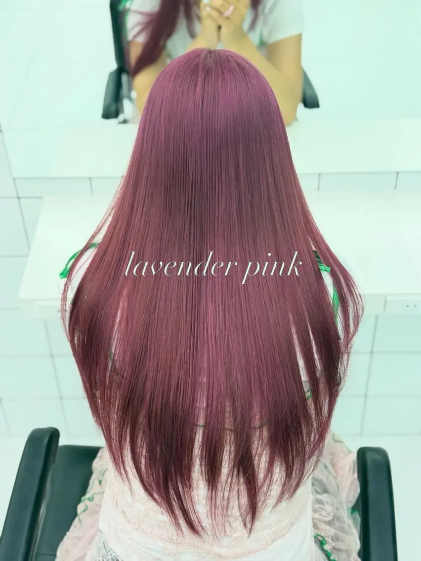 セミロング カラー ラベンダーカラー ラベンダーピンク ピンクカラー ヘアカラー 渋谷ブリーチカラー/ デザインカラー/優希のヘアスタイル