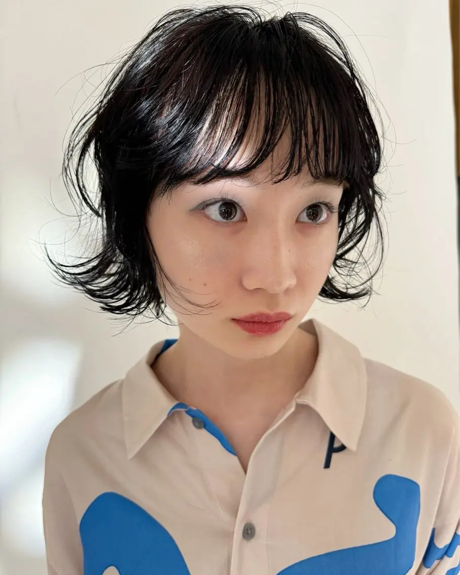 ショート パーマ カット パーマ トリートメント ボブ/ショート 吉田竣のヘアスタイル