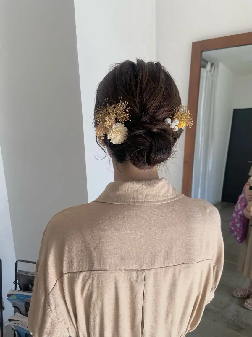 ヘアアレンジ まつ あみのヘアスタイル