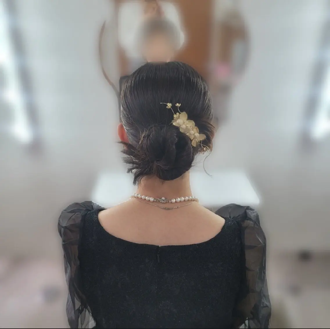 ヘアアレンジ セミロング ヘアセット ヘアセットサロン 渥美寿美翔のヘアスタイル