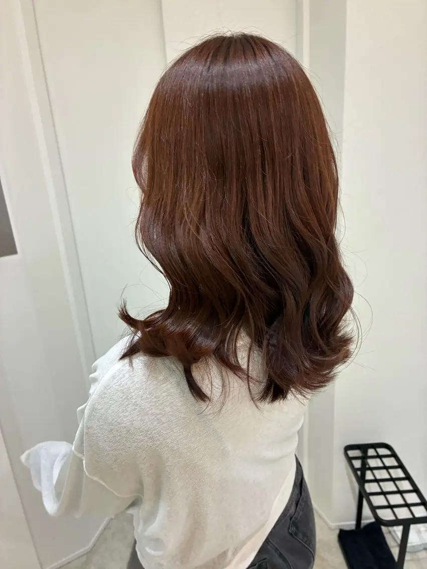 セミロング カラー カット ヘアカラー トリートメント レイヤー/ヘアセット 💐nao.のヘアスタイル