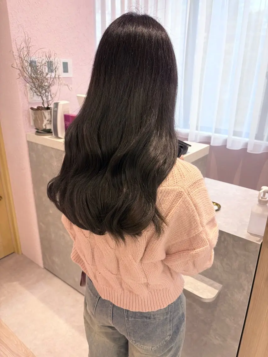 セミロング カット ヘアカラー トリートメント merc. 福田茜のヘアスタイル