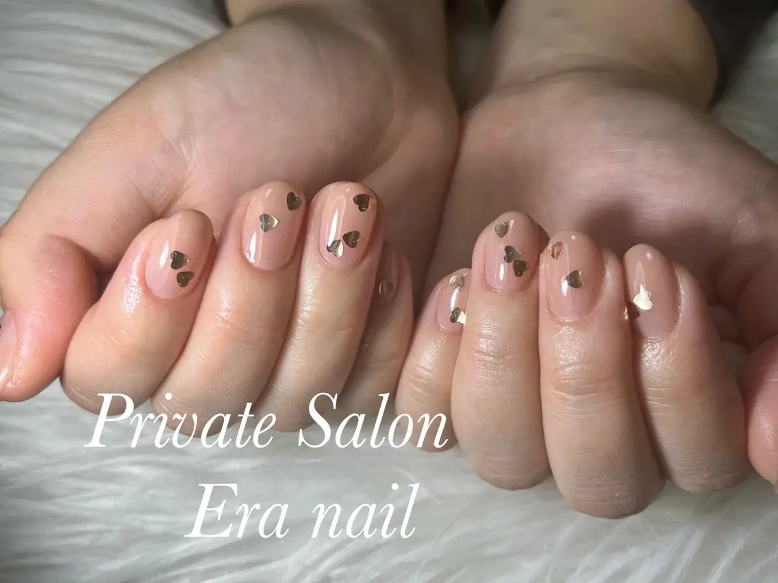 ネイル ハート ホログラムネイル Era nailのネイルデザイン
