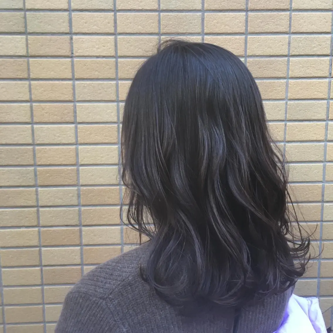 セミロング カラー カット ヘアカラー トリートメント しのはら まどかのヘアスタイル