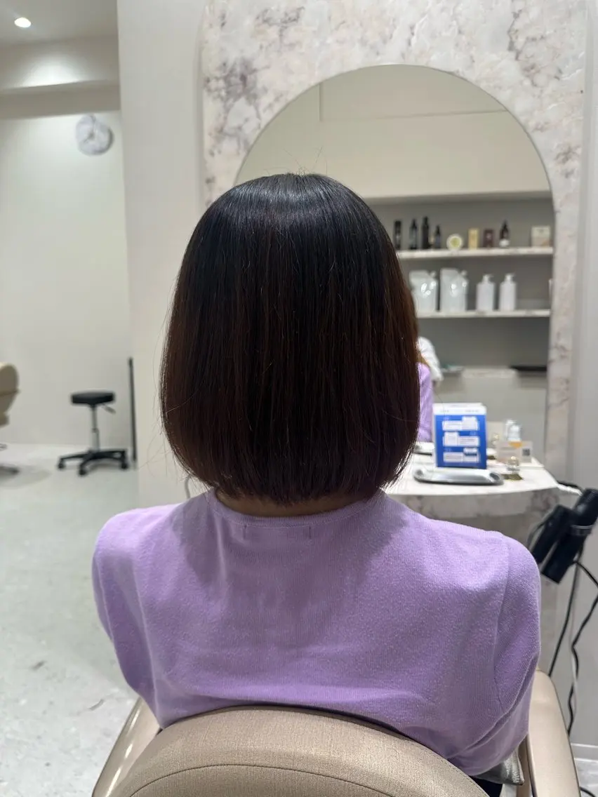 ショート カット トリートメント ヘッドスパ 韓国レイヤー✨ yasuko銀座のヘアスタイル
