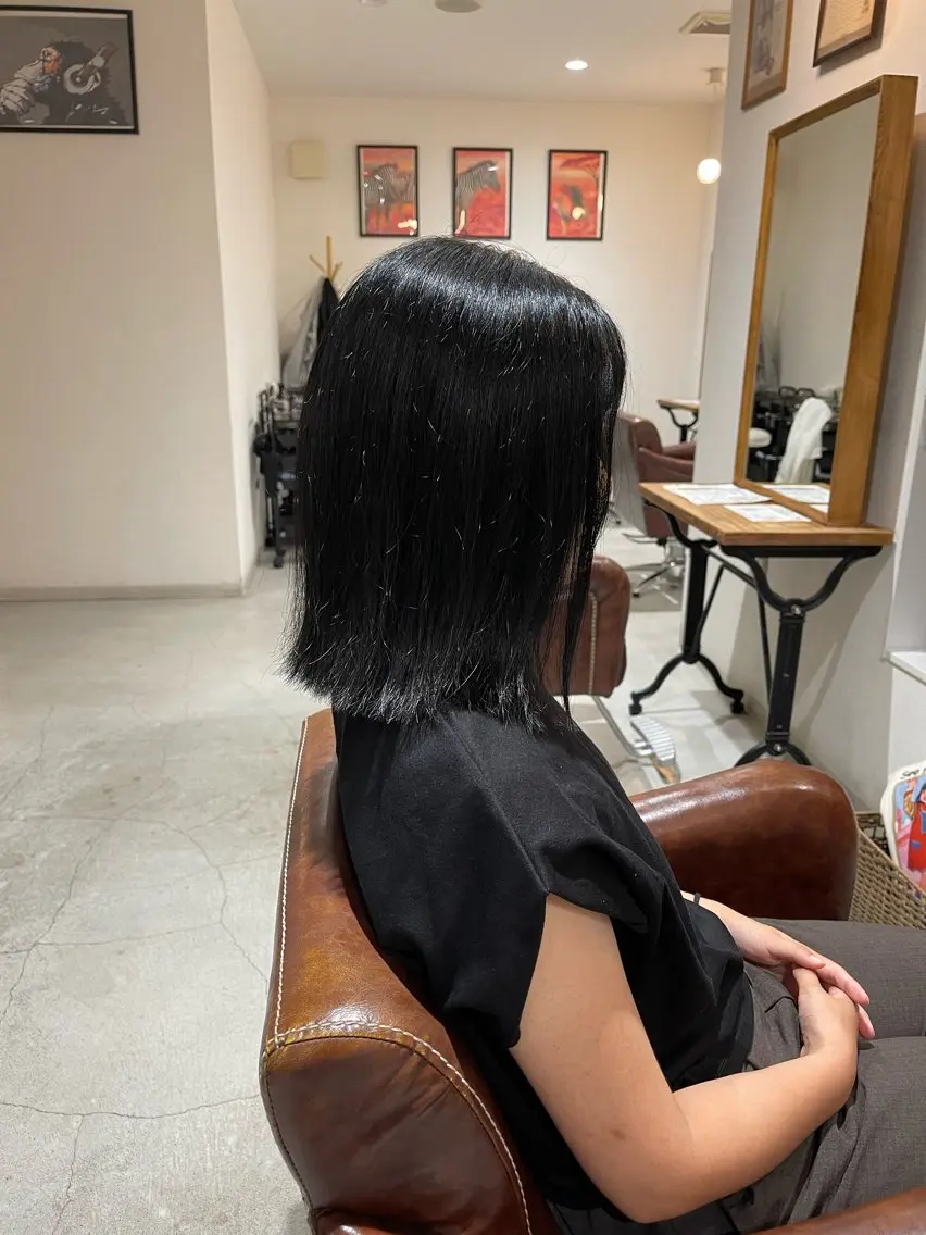 ミディアム カット ヘアカラー 増田 夏季のヘアスタイル