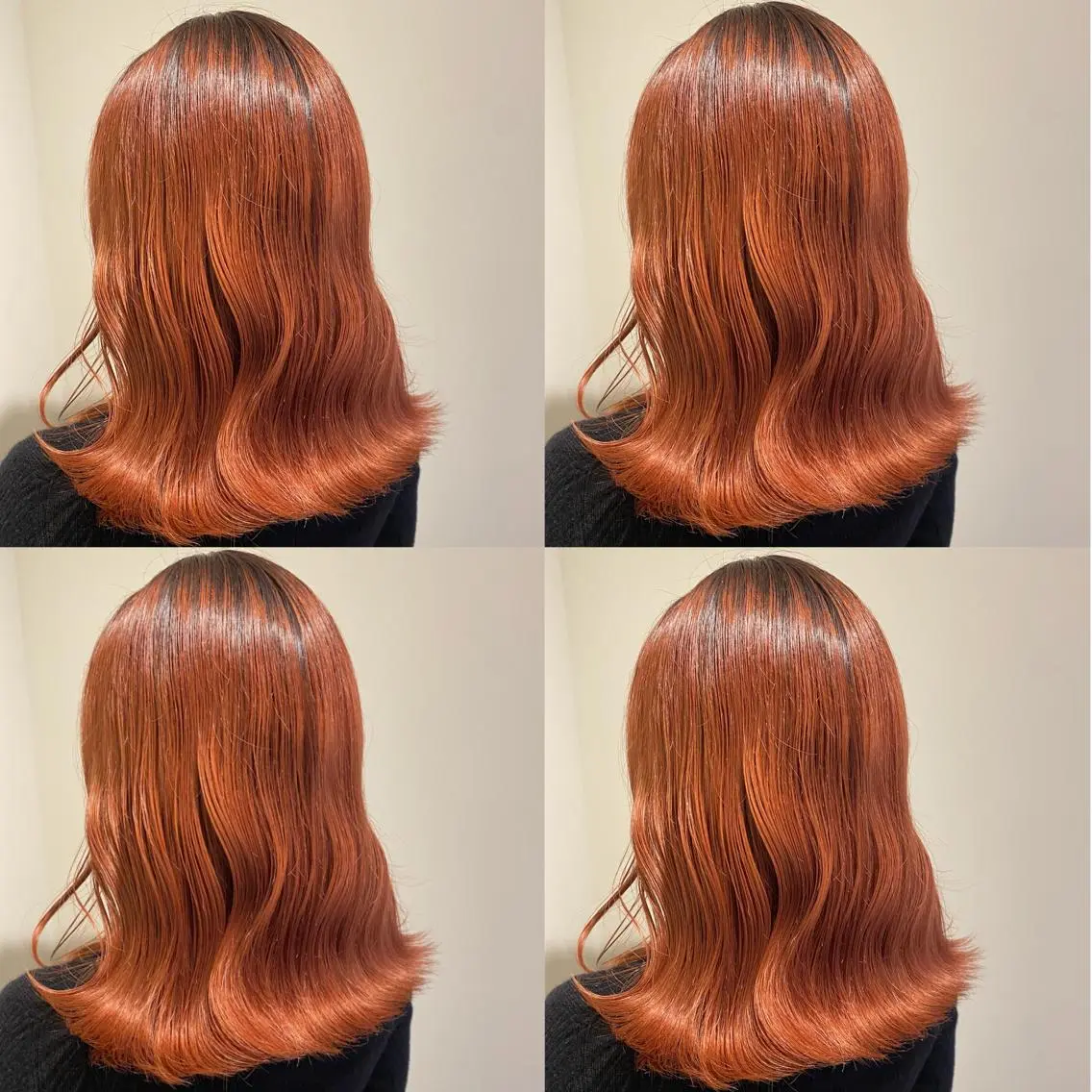ミディアム カラー 金島 青のヘアスタイル