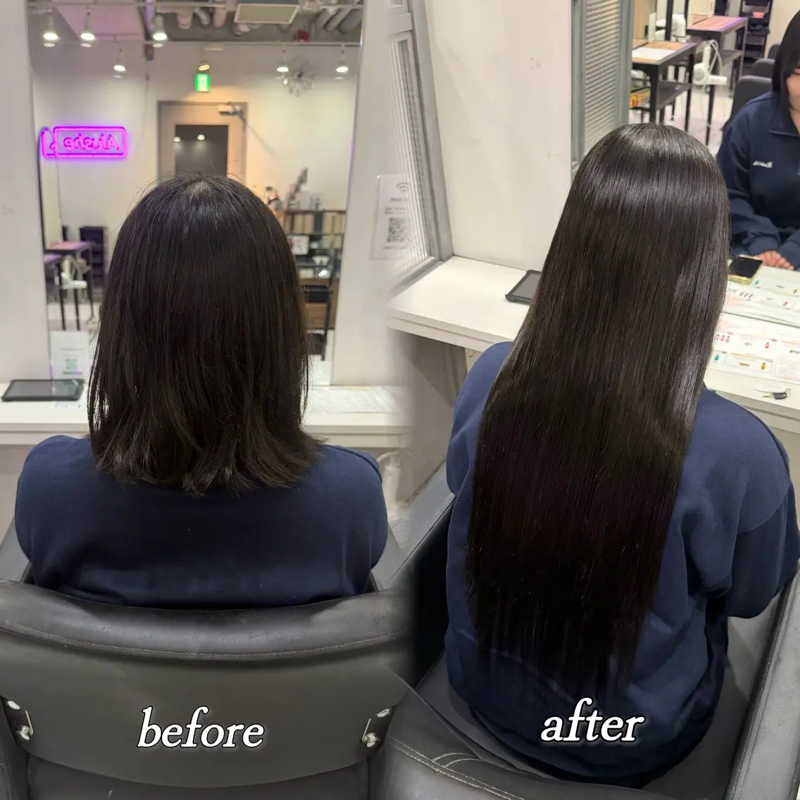 ロング エクステ 🦋REISA🦋 エクステ×ハイトーンのヘアスタイル