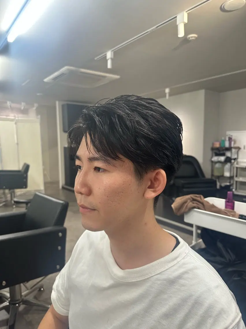 ショート 就活ヘア 立川メッシュパーマ 特化/けんしょうのヘアスタイル