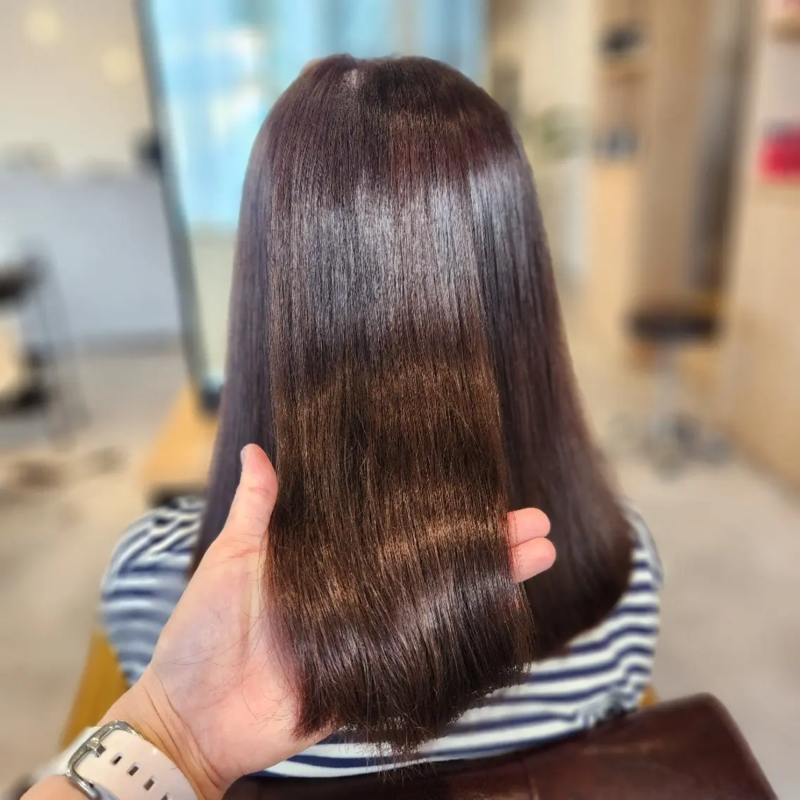 カラー ベージュカラー シールエクステ🎀 ホシノ🕒ユウカのヘアスタイル